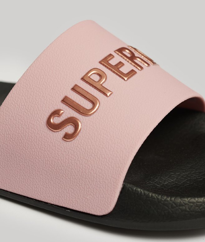 superdry Chanclas de piscina veganas con logotipo Code ÚLTIMAS EDICIONES