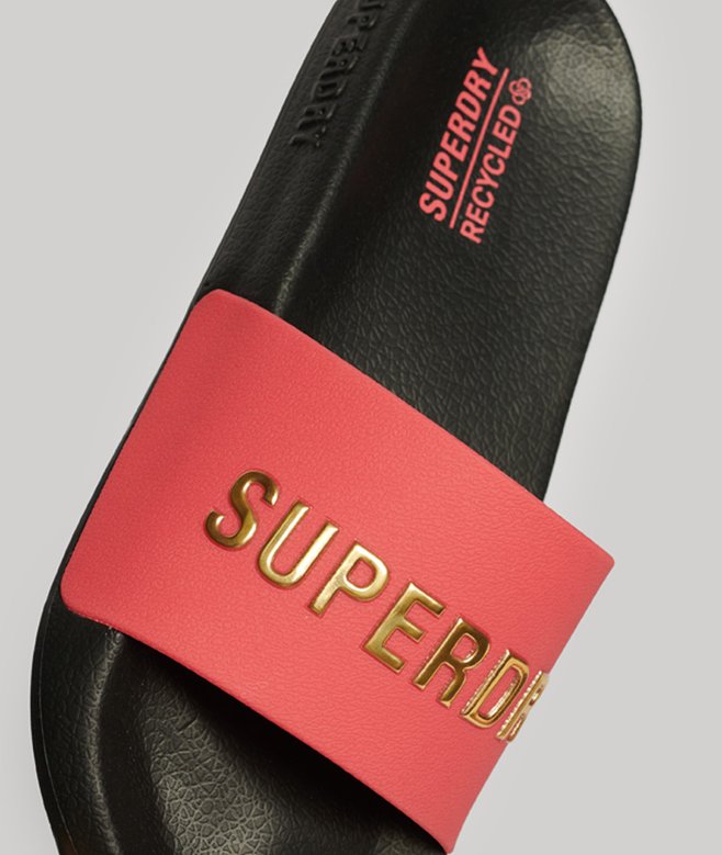 superdry Chanclas de piscina veganas con logotipo Code Último día