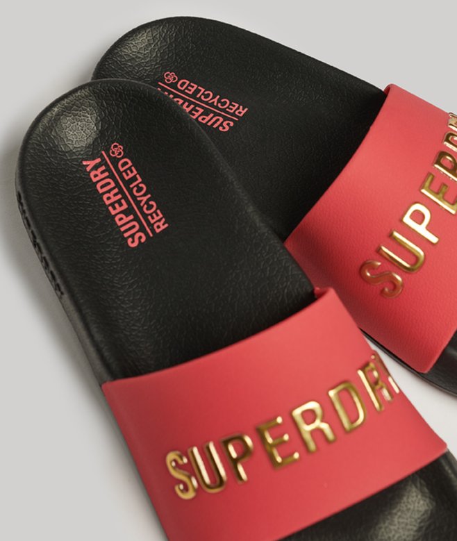 superdry Chanclas de piscina veganas con logotipo Code Último día