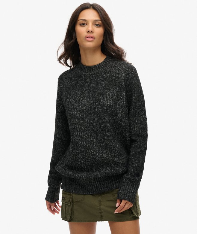 superdry Jersey raglán grueso extragrande Outlet online