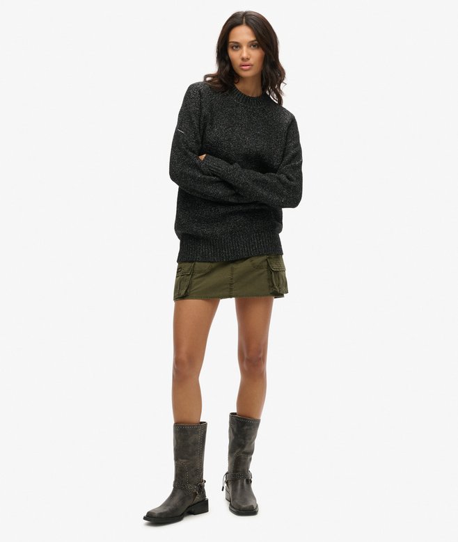 superdry Jersey raglán grueso extragrande Outlet online