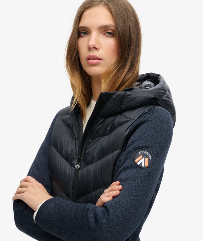 superdry Cazadora híbrida de punto con capucha Storm Ventas relámpago