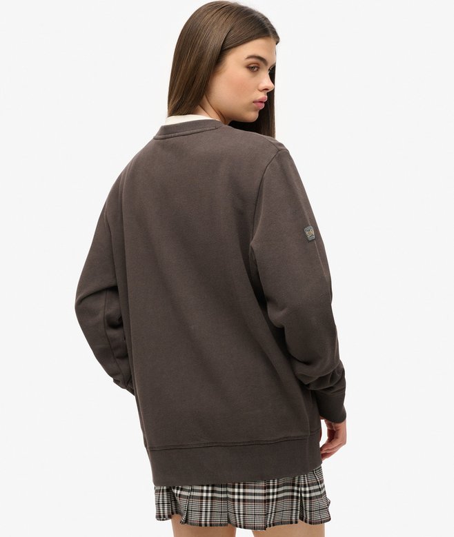 superdry Sudadera extragrande con aplicación Workwear Descuento