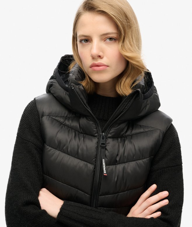 superdry Chaleco acolchado con capucha Fuji Tienda
