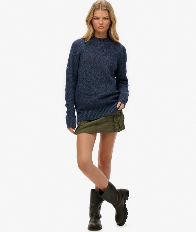 superdry Jersey raglán grueso extragrande Liquidación