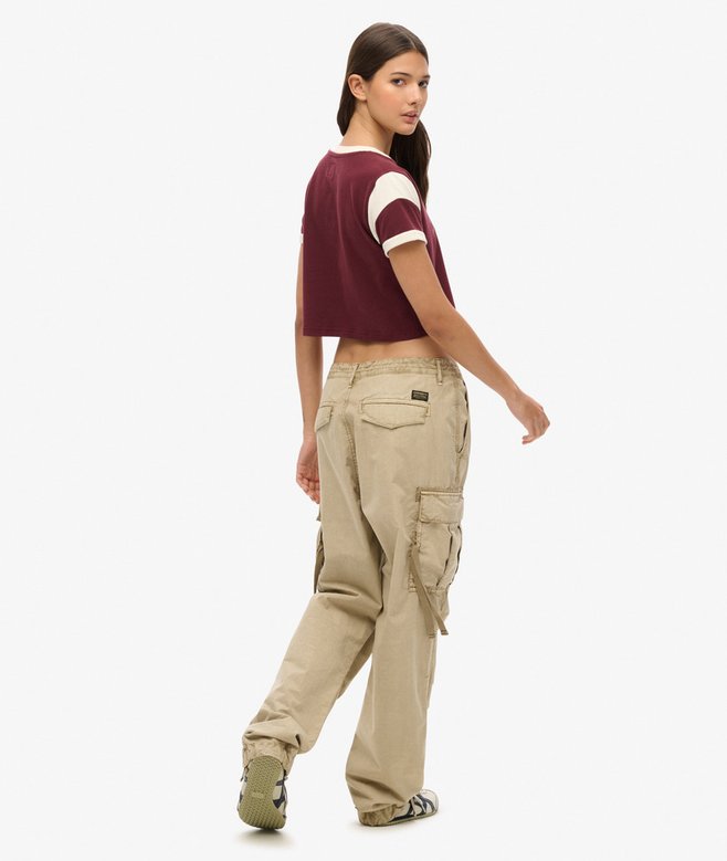 superdry Pantalones cargo de talle bajo Para Mejor oferta