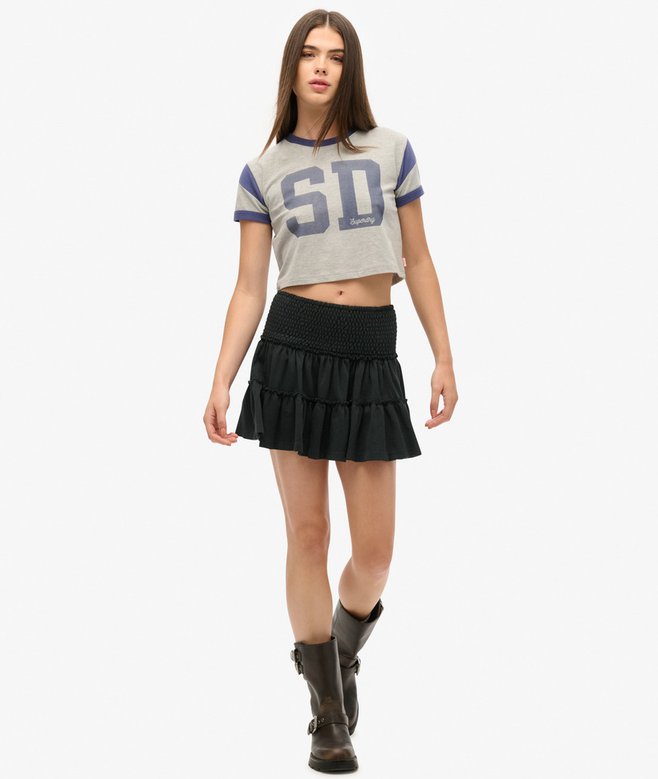 superdry Minifalda de punto escalonada Envío gratis