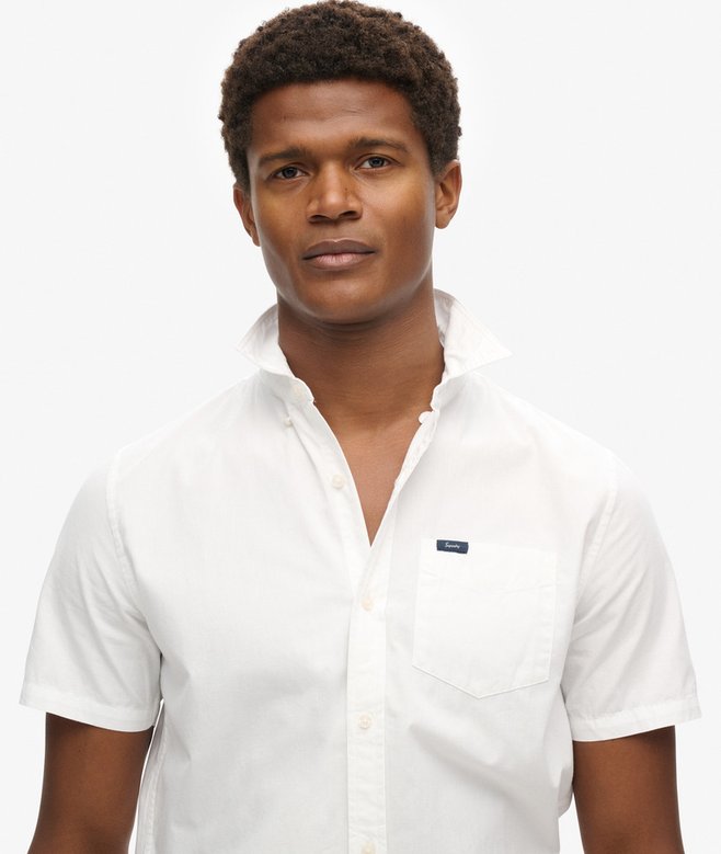 superdry Camisa Oxford de manga corta Premium University Envío gratis