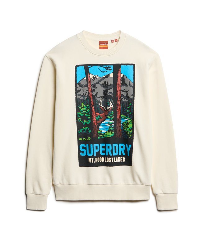 superdry Sudadera gráfica con cuello redondo Travel Postcard ÚLTIMAS EDICIONES
