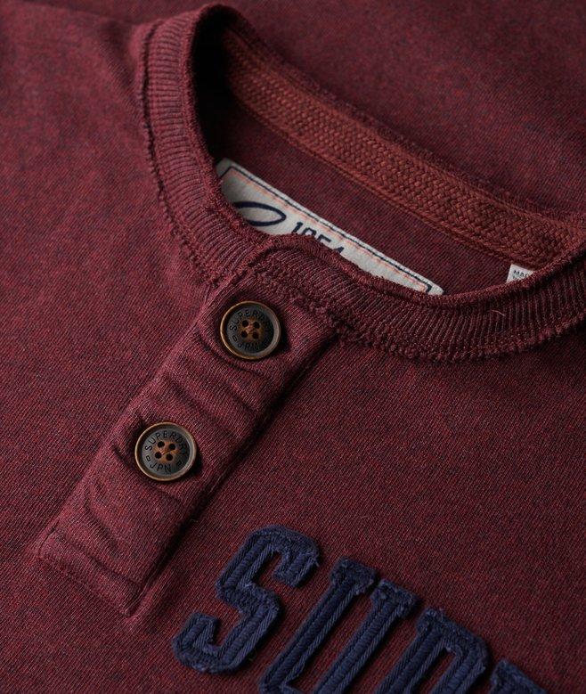 superdry Camiseta con cuello panadero de manga larga Vintage Athletic Promoción por tiempo limitado