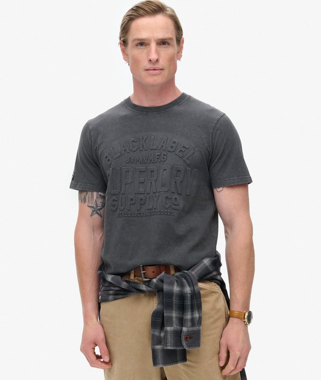 superdry Camiseta gráfica con logotipo en relieve Solo hoy