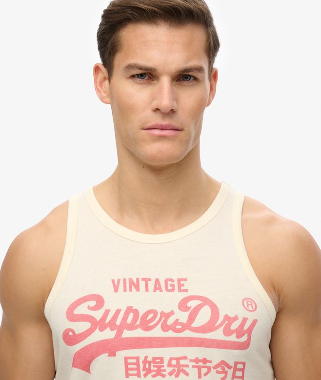 superdry Camiseta sin mangas Classic con logotipo vintage Heritage Superdescuento