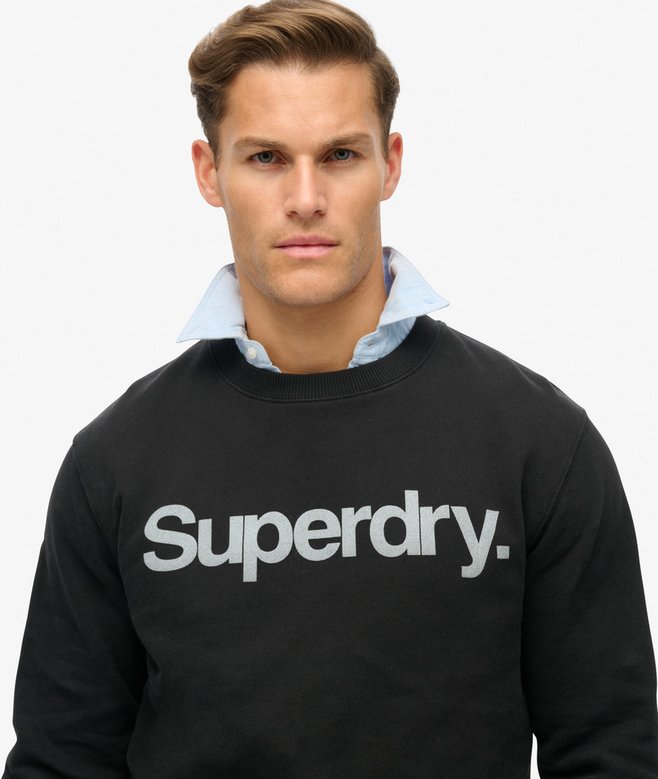 superdry Sudadera suelta de cuello redondo City Grandes descuentos