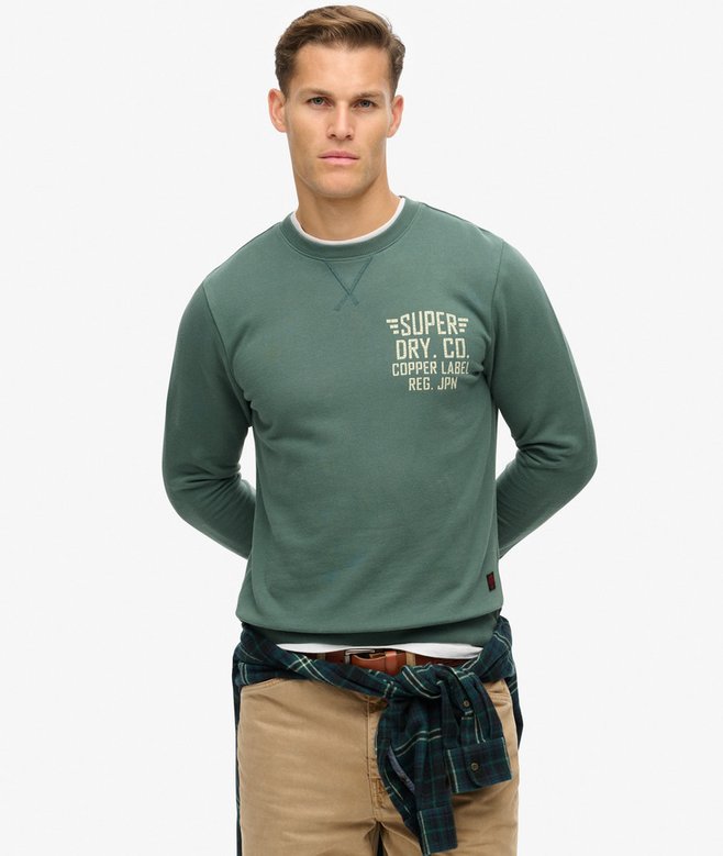 superdry Sudadera de cuello redondo con gráfico Copper Label Libre de impuestos
