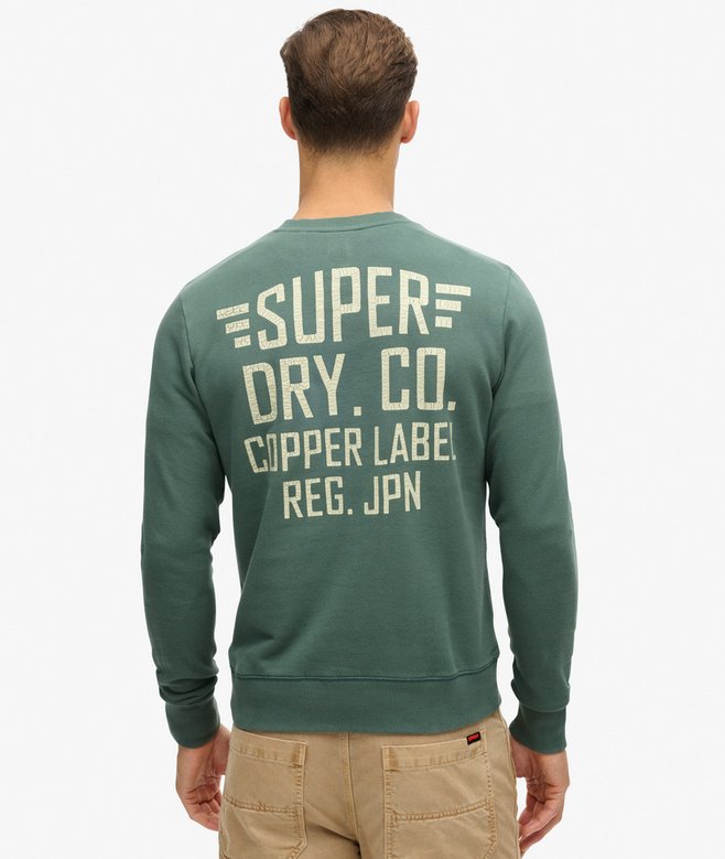 superdry Sudadera de cuello redondo con gráfico Copper Label Libre de impuestos