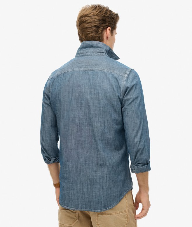 superdry Camisa de manga larga de algodón Workwear Ofertas