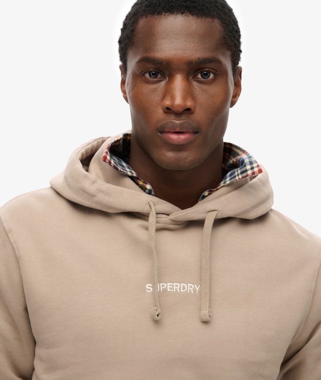 superdry Sudadera de corte holgado con capucha y micrologotipo estampado Gran oferta