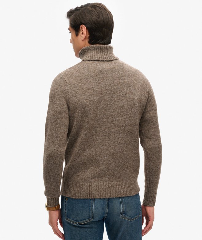 superdry Jersey cepillado de cuello vuelto Rebajas baratas