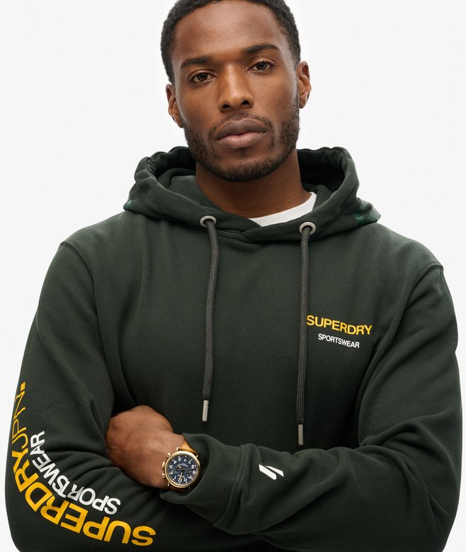 superdry Sudadera suelta con capucha y logotipo Sportswear Descuento