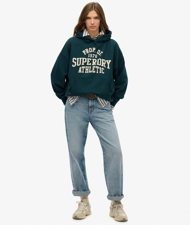 superdry Sudadera de corte relajado con capucha Athletic Essentials Envío gratis