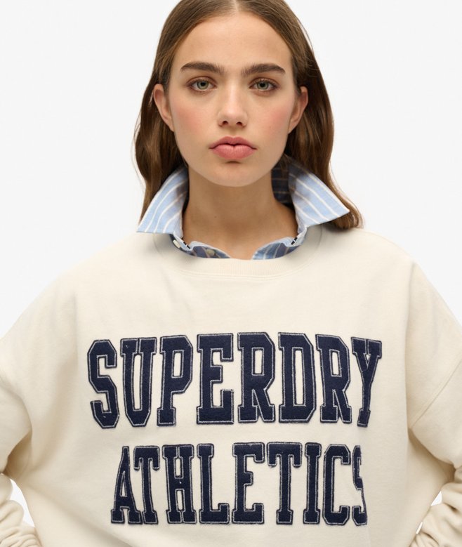 superdry Sudadera de corte holgado y aplique Athletic Essentials Últimos 3 días