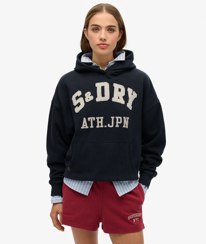 superdry Sudadera relajada con capucha y aplique Athletic Essentials COMPRAR AHORA