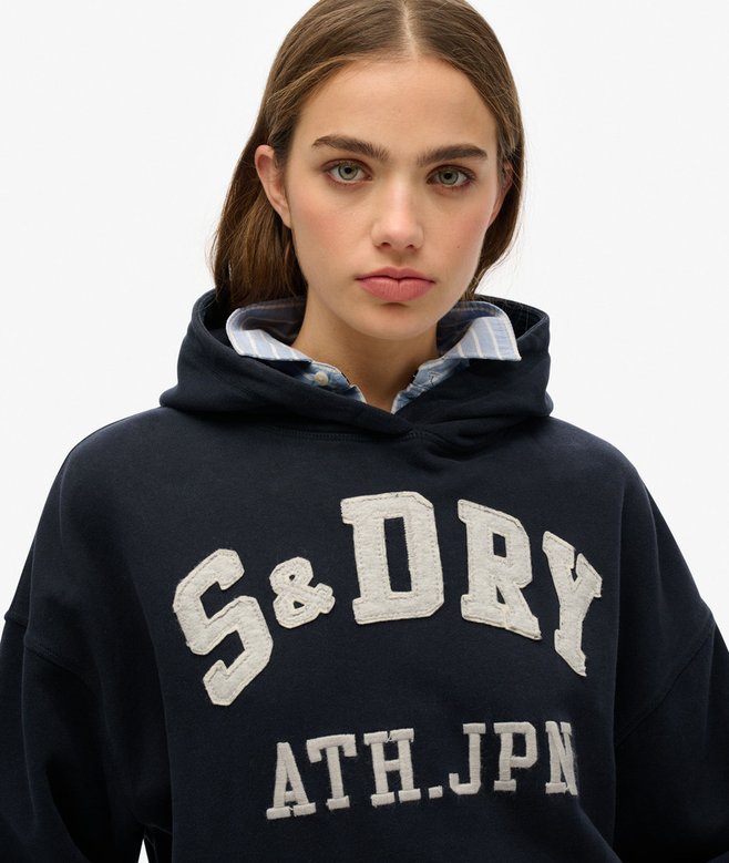 superdry Sudadera relajada con capucha y aplique Athletic Essentials COMPRAR AHORA