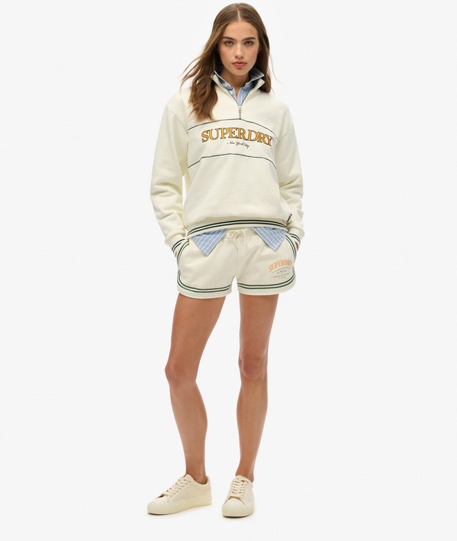 superdry Sudadera holgada con capucha y media cremallera Country Club ÚLTIMAS EDICIONES