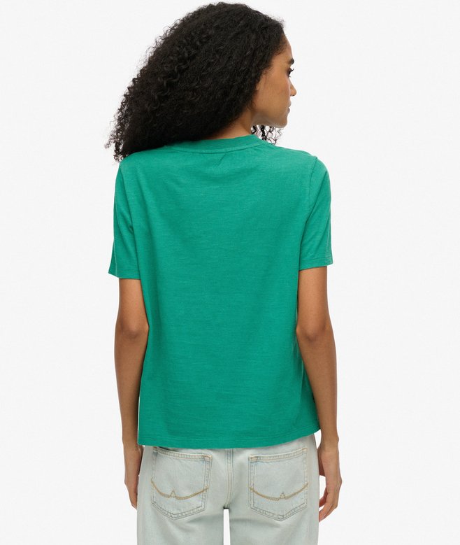 superdry Camiseta lavada con logotipo Essential Últimos 2 días
