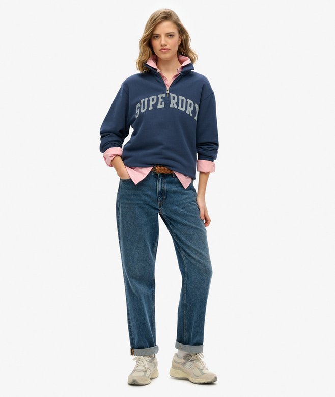 superdry Sudadera de media cremallera de cuello alto Athletic Essentials Superdescuento