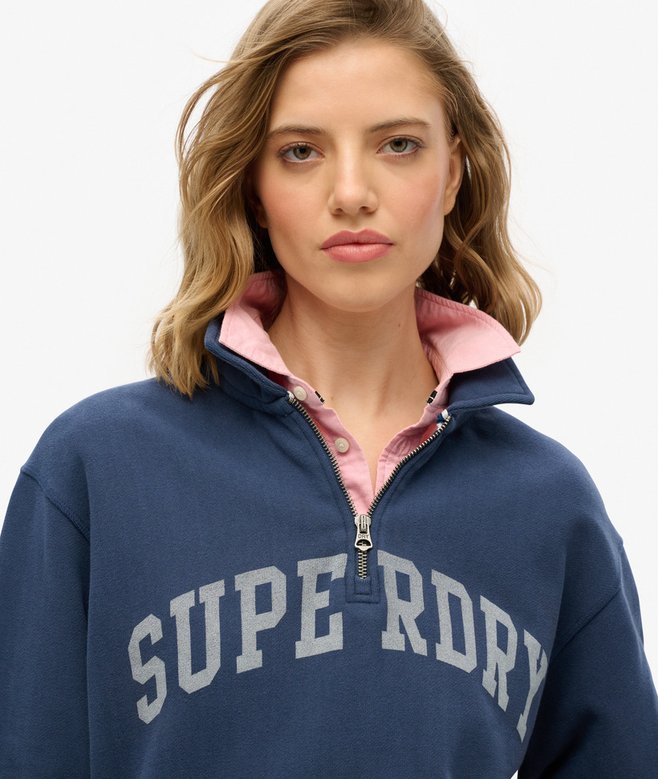 superdry Sudadera de media cremallera de cuello alto Athletic Essentials Superdescuento