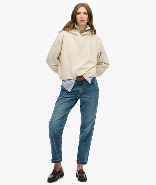superdry Sudadera con capucha holgada y acabado metalizado Venue Grandes descuentos