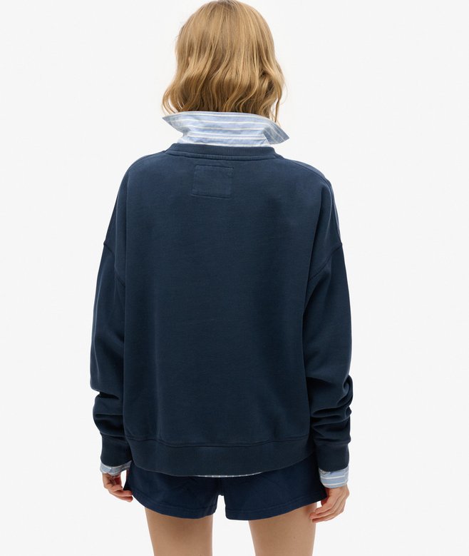 superdry Sudadera de corte holgado y aplique Athletic Essentials Liquidación