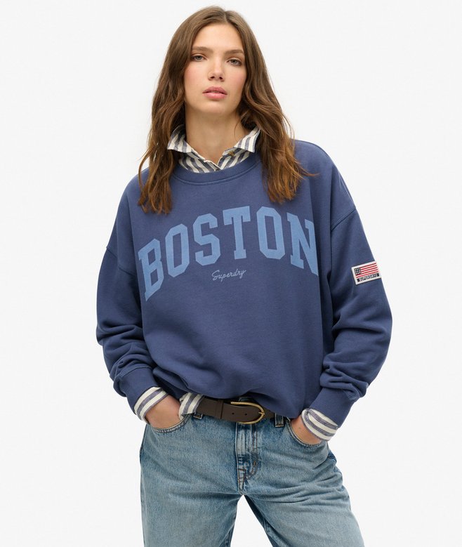 superdry Sudadera de cuello redondo y corte holgado Athletic Essentials Envío internacional gratuito