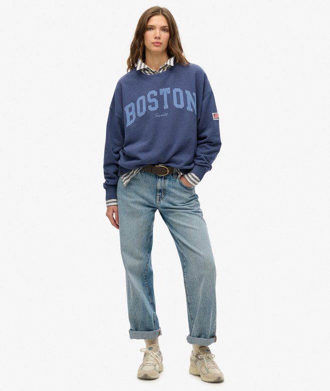 superdry Sudadera de cuello redondo y corte holgado Athletic Essentials Envío internacional gratuito