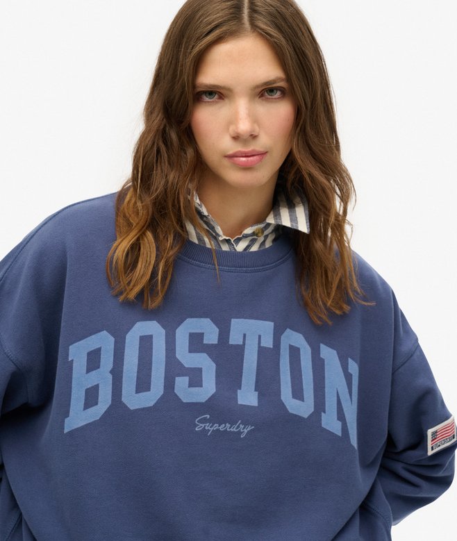 superdry Sudadera de cuello redondo y corte holgado Athletic Essentials Envío internacional gratuito