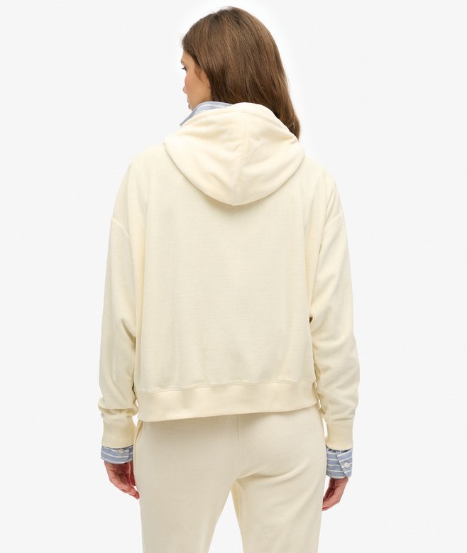 superdry Sudadera con capucha y cremallera de velvetón Limitado a 3 días