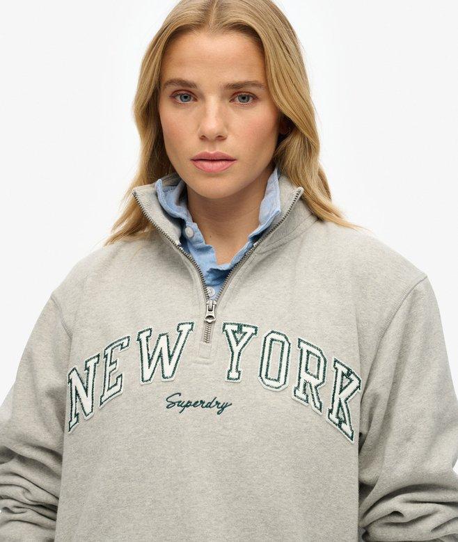 superdry Sudadera con media cremallera y aplique Athletic Essentials Precios de Black Friday