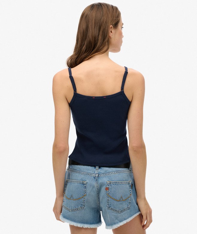 superdry Camiseta gráfica de tirantes con botones Athletic Essentials En oferta