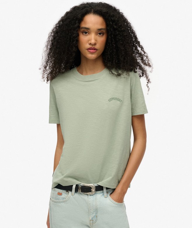 superdry Camiseta lavada con logotipo Essential Descuento por venta flash