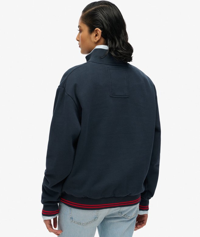 superdry Sudadera holgada con capucha y media cremallera Country Club Ofertas especiales