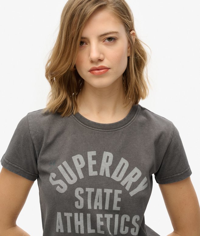 superdry Camiseta ajustada gráfica Athletic Rebajas de fin de temporada