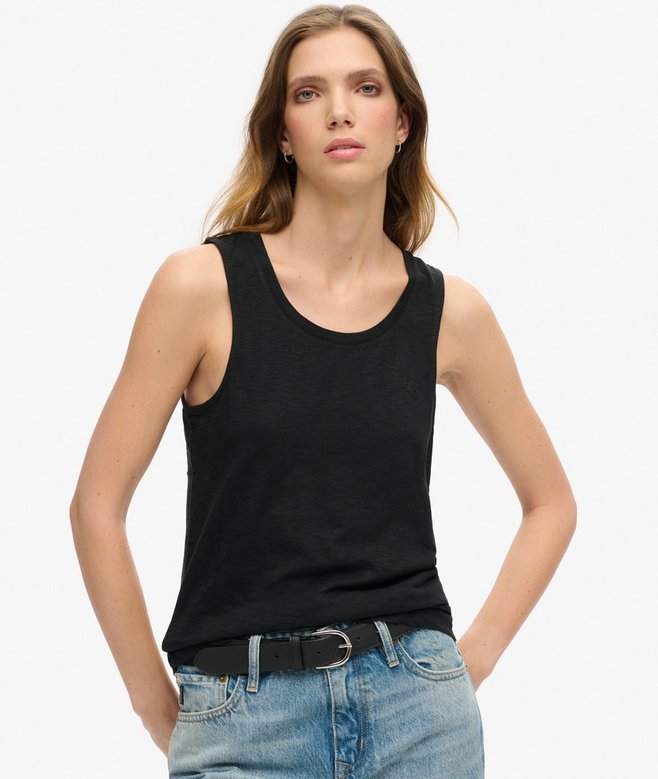 superdry Camiseta sin mangas con amplio escote redondo