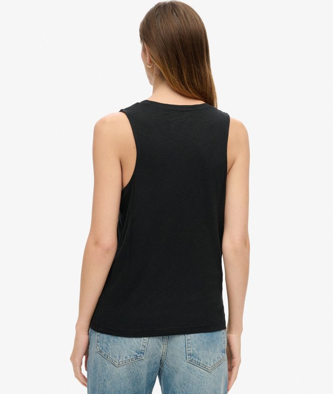 superdry Camiseta sin mangas con amplio escote redondo Precio ultrabajo