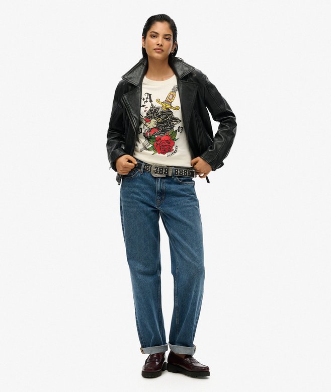 superdry Camiseta de corte relajado con motivo de tatuaje Neo Trad Outlet online