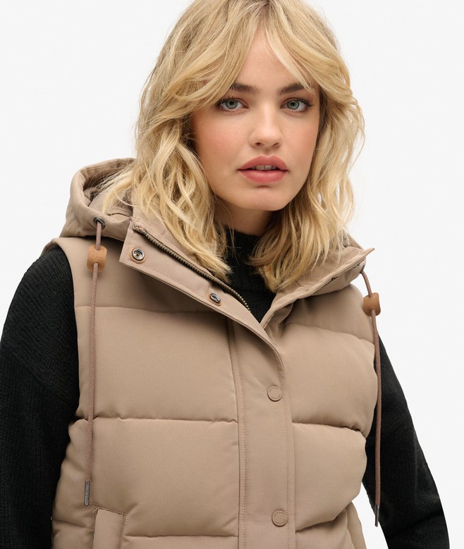 superdry Chaleco acolchado con capucha Everest Rebajas baratas