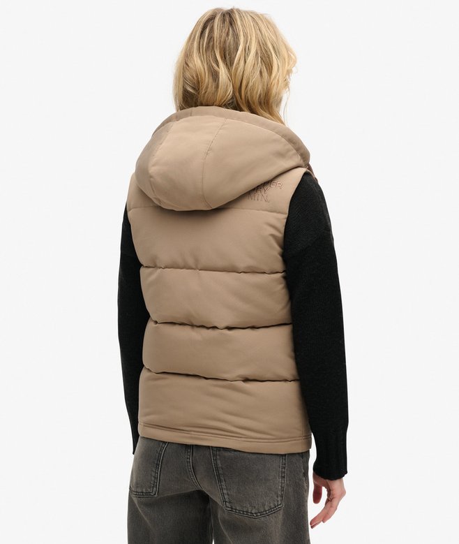 superdry Chaleco acolchado con capucha Everest Rebajas baratas