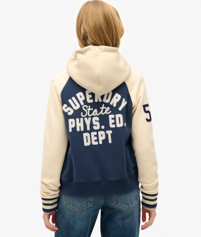 superdry Chaqueta bómber de punto gráfica College Script Tienda