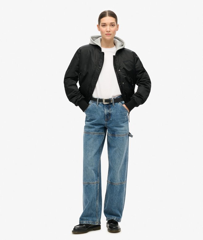 superdry Vaqueros de tiro medio Carpenter Mejor oferta