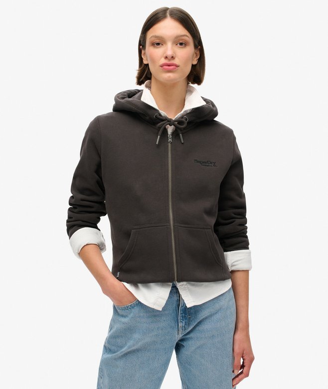 superdry Sudadera con capucha cremallera y logo Essential Oferta especial de fábrica